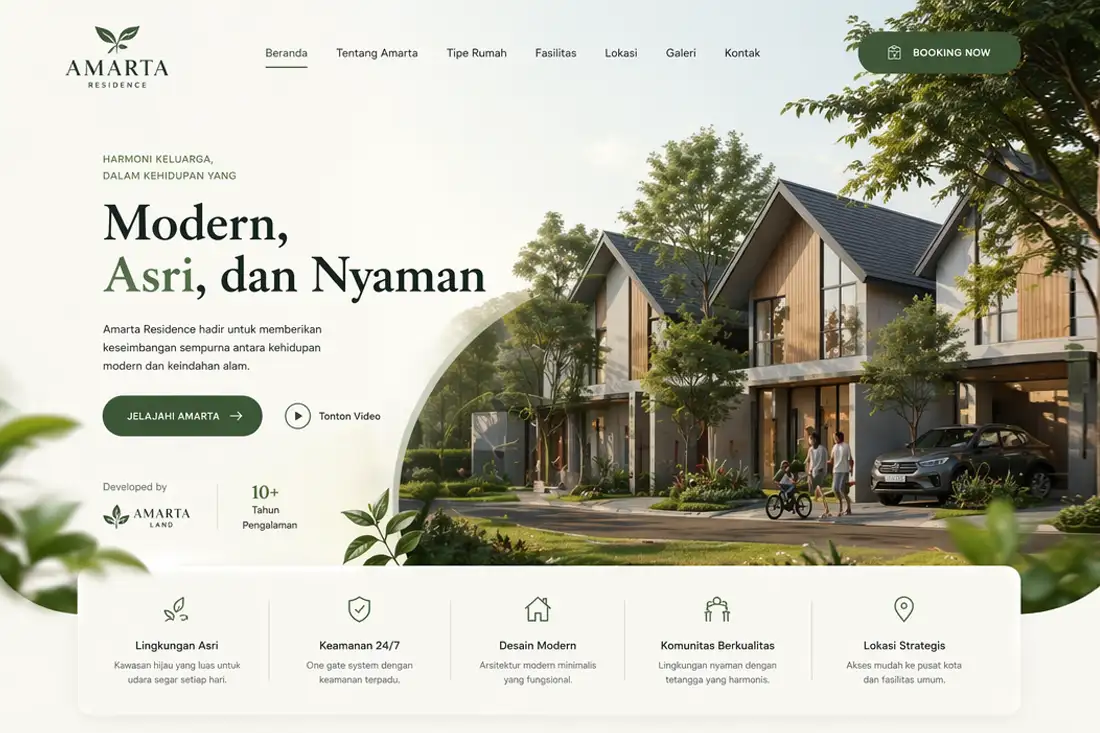 Preview template web properti inhouse