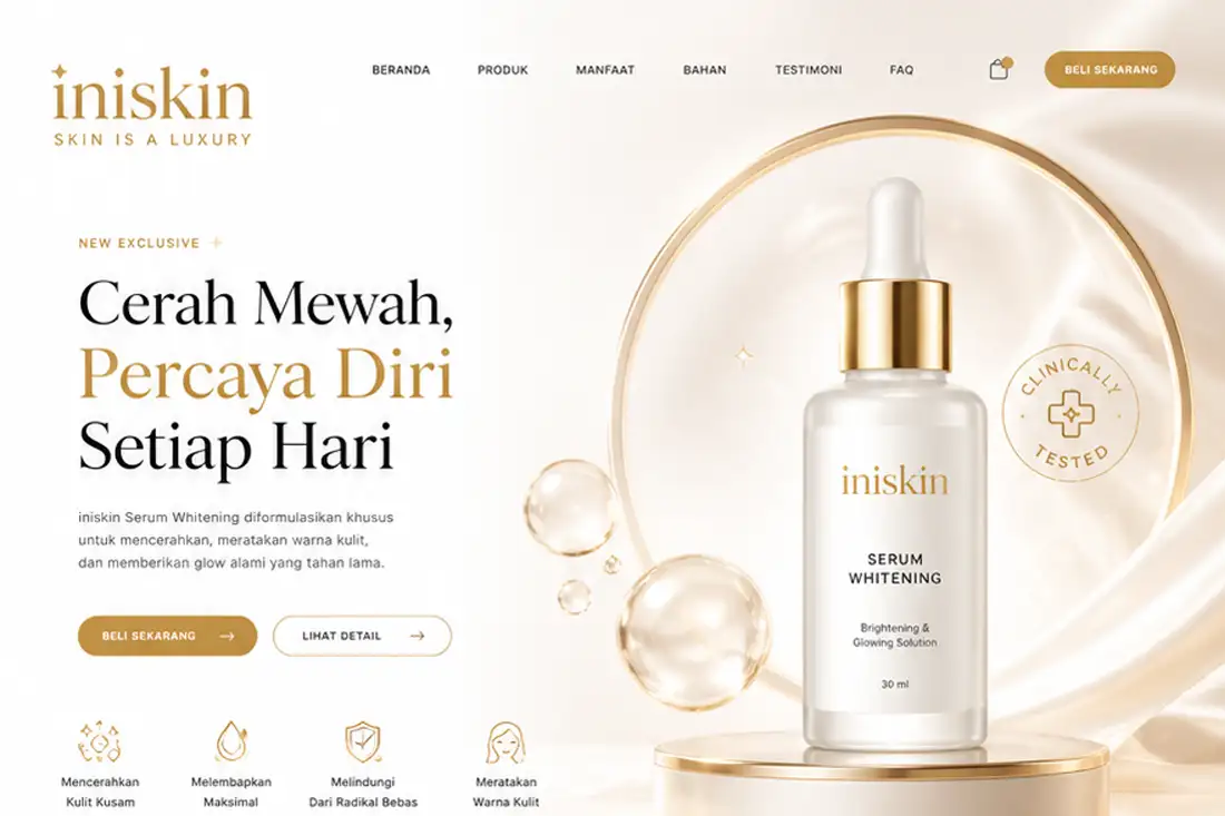 Preview template Web Skincare