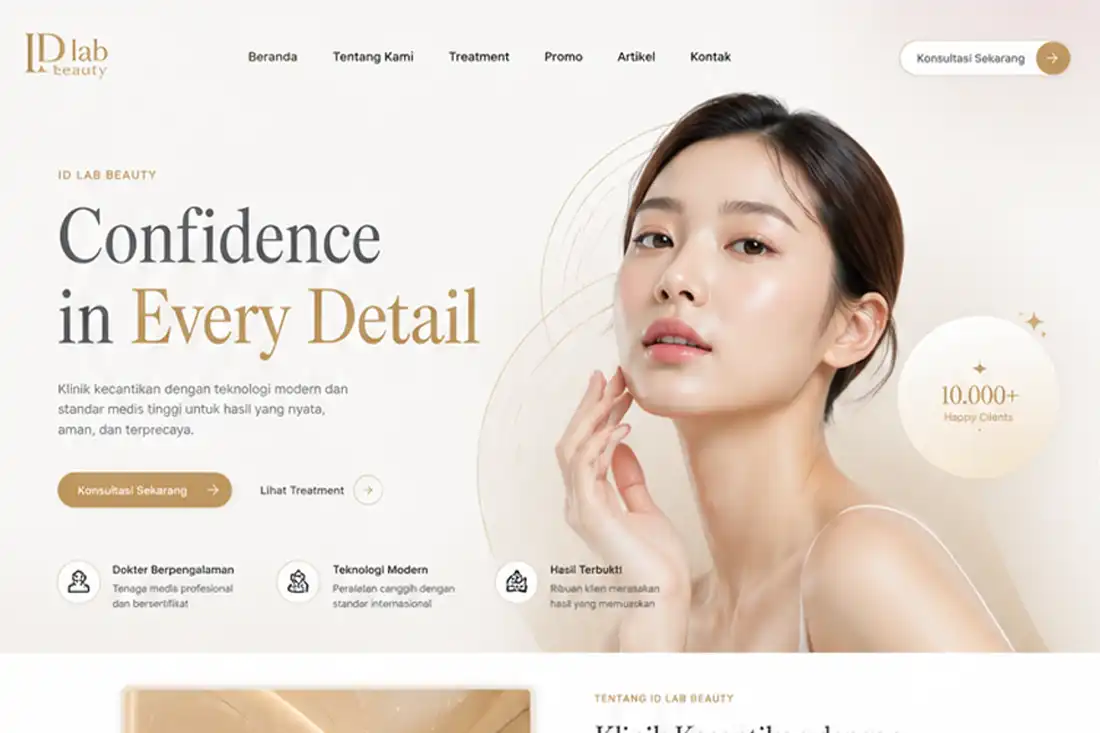 Preview template Klinik Kecantikan