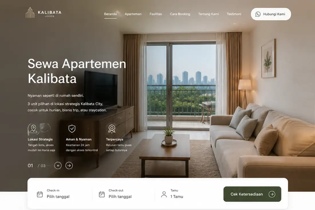 Preview template Sewa Apartemen