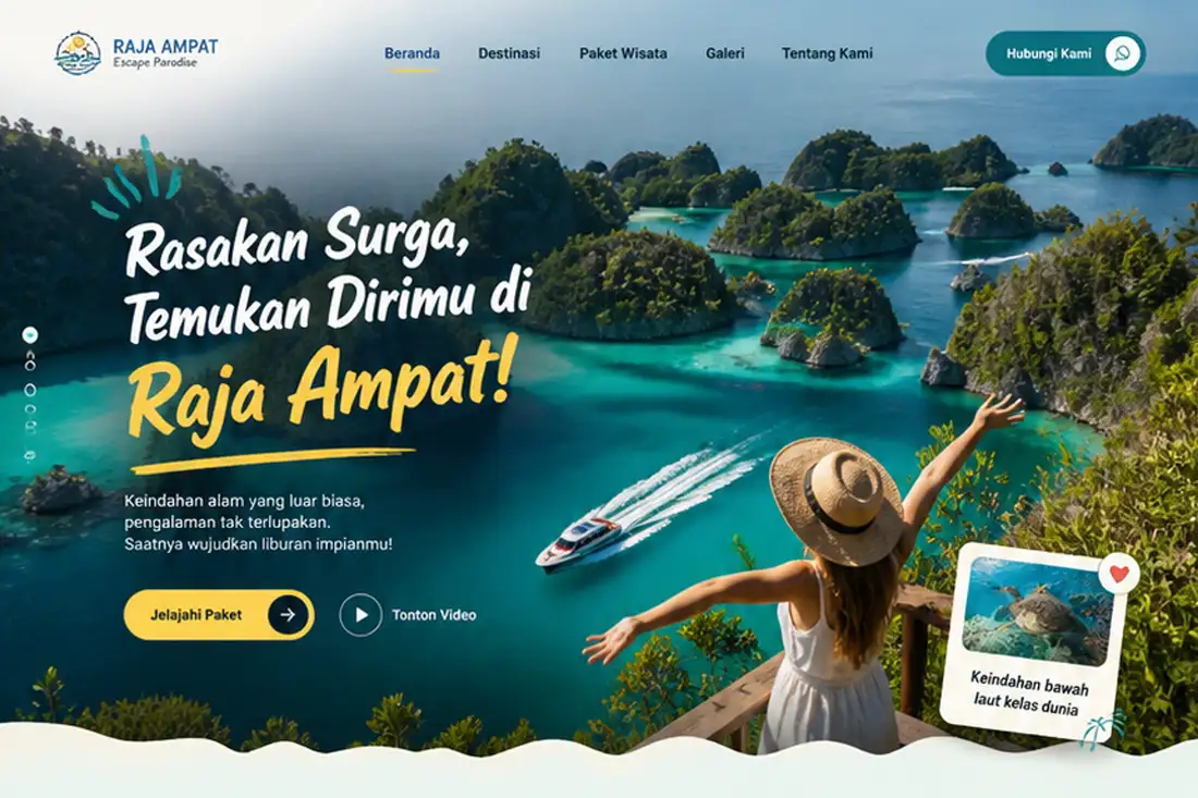Preview template Web Travel Agency
