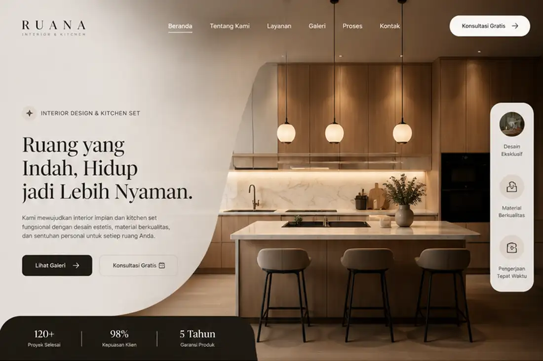 Preview template Interior Designer