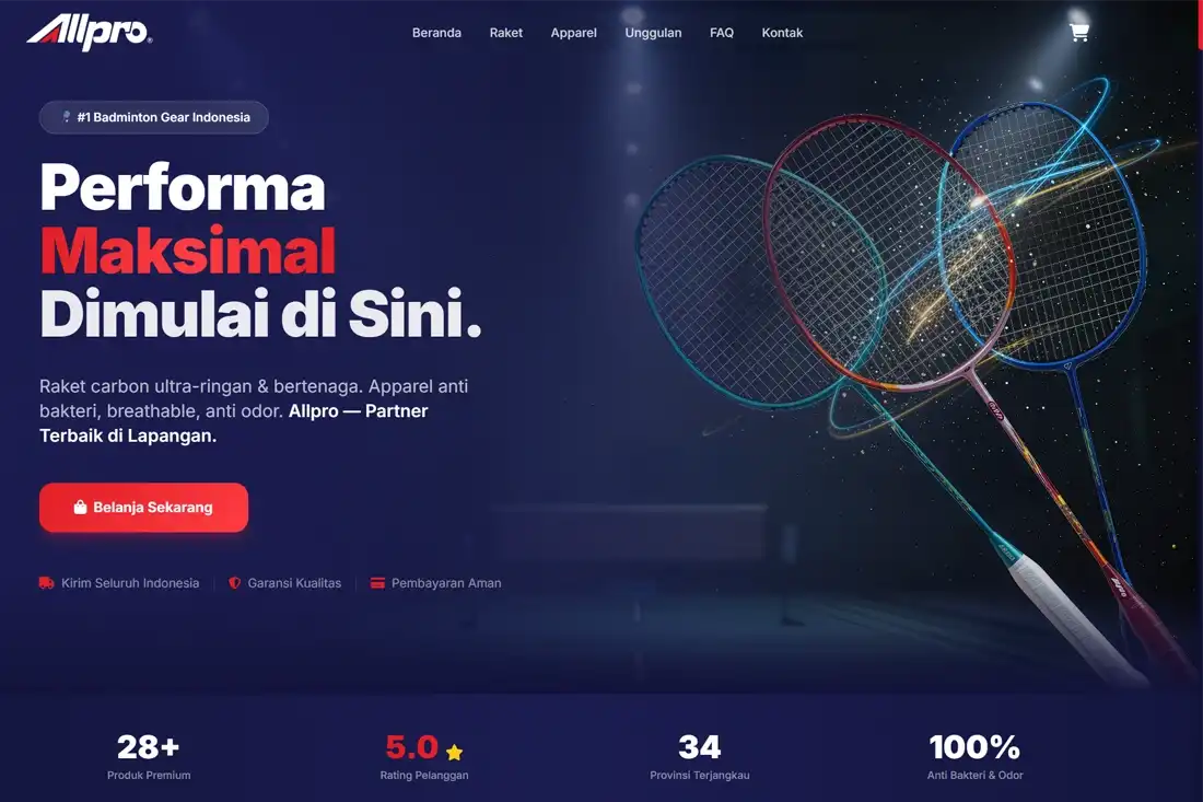 Preview template Online Shop