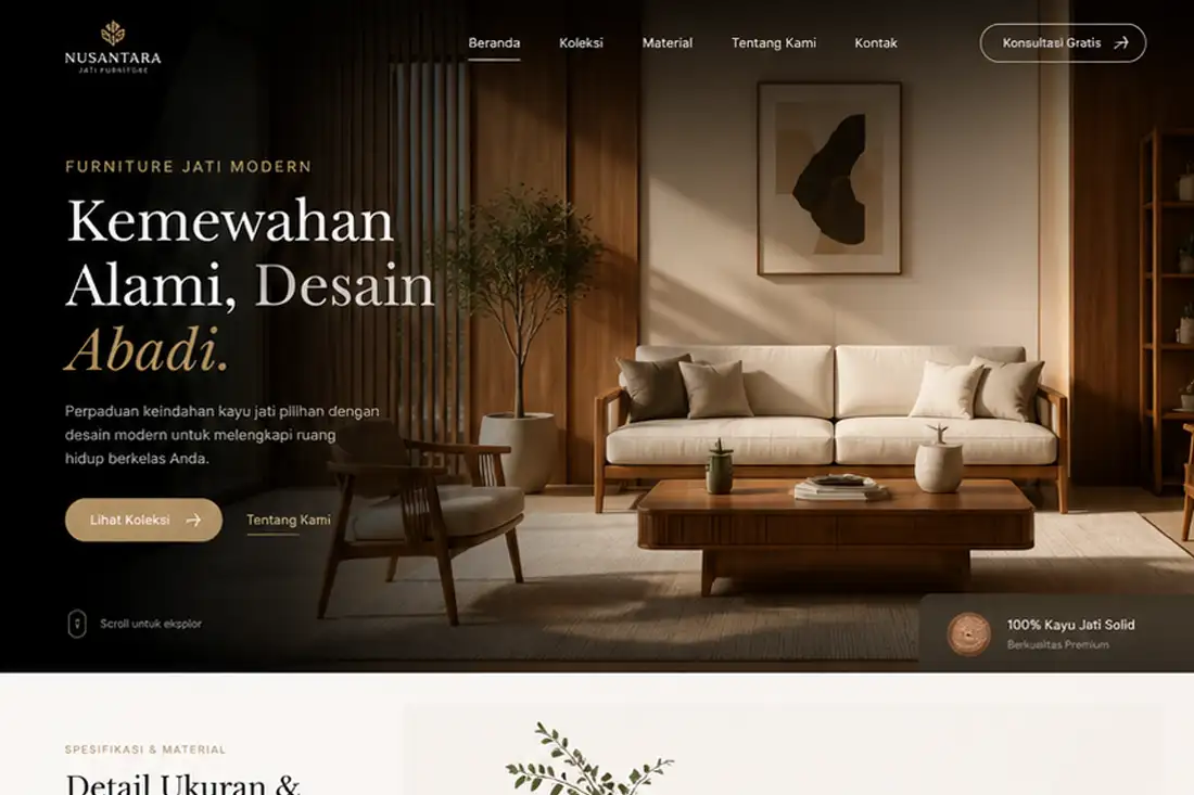 Preview template Web Interior Design