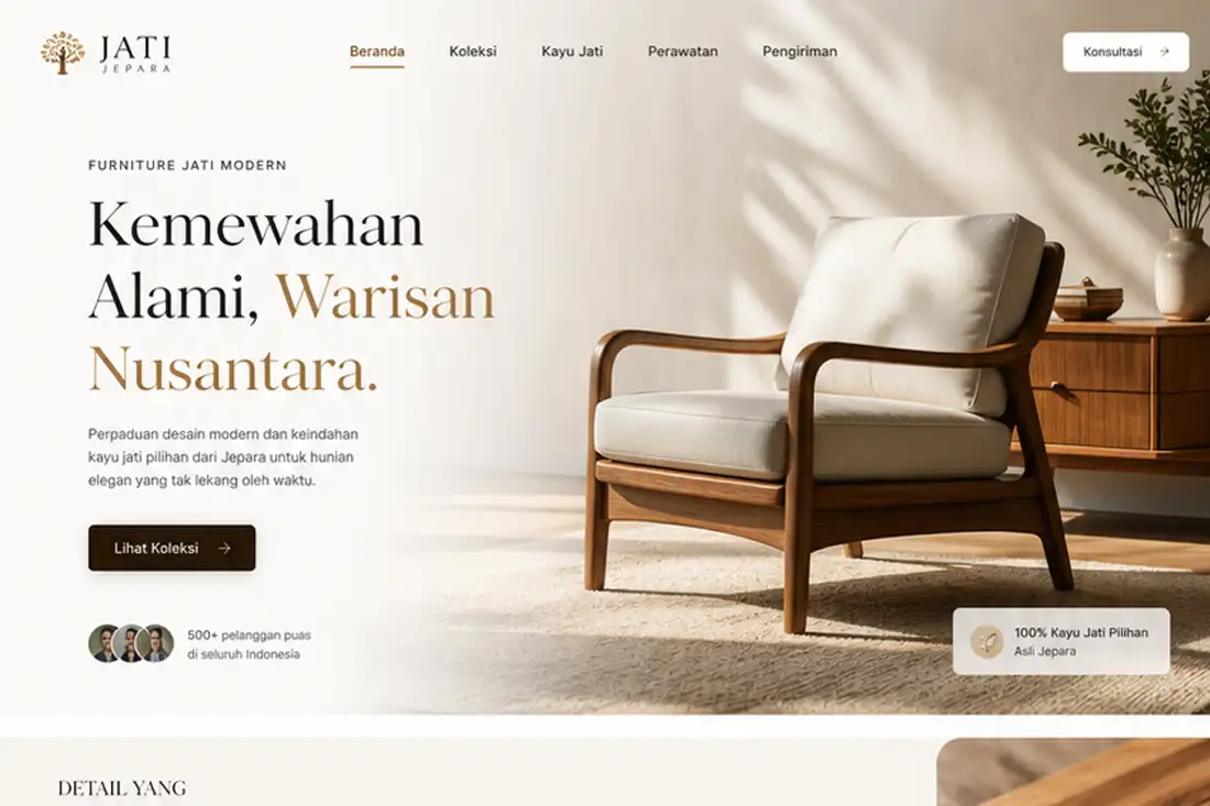 Preview template Website Mebel