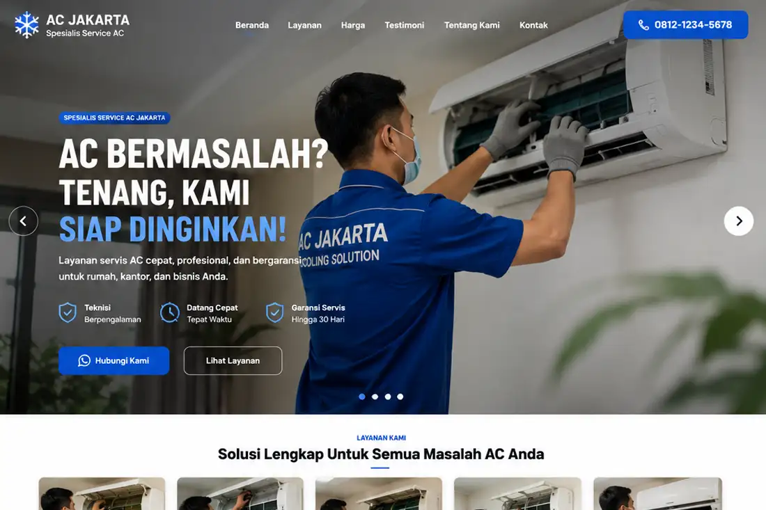 Preview template Jasa Pasang AC