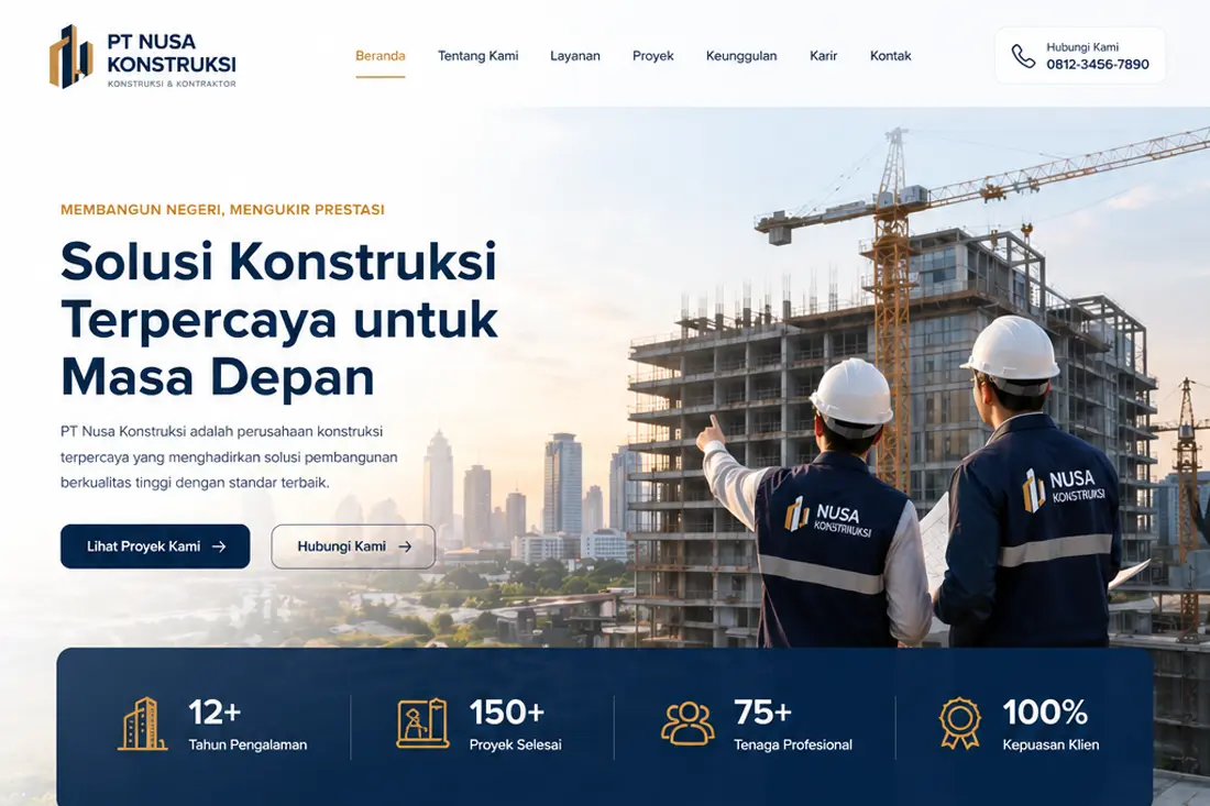 Preview template Company Profile